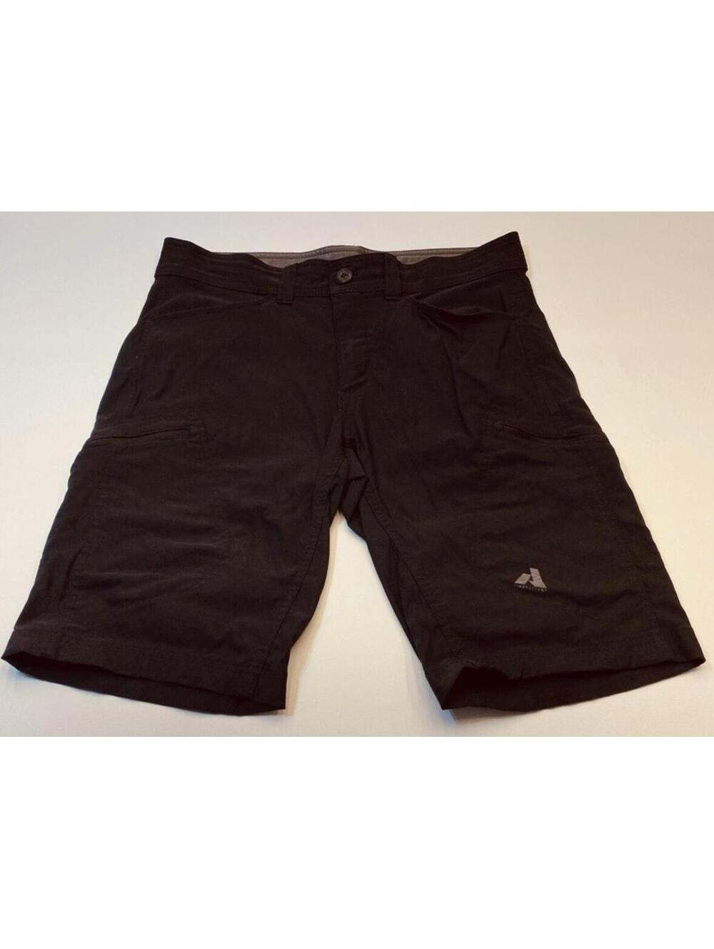 Eddie Bauer First Ascent Outdoor Shorts Men's 33 Black Stretch 9992